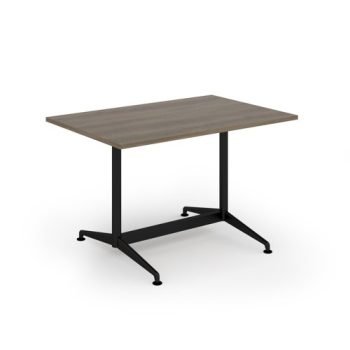 Loft dining table 1200w x 800d black frame and Nebraska oak - LTDR128-K-NO