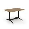 Loft dining table 1200w x 800d black frame and Oak Top - LTDR128-K-O