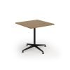 Loft dining table 800w x 800d black frame and Oak Top - LTDR88-K-O