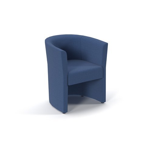 Luxe fabric single tub chair in Cobalt Blue - LUX50001-CB