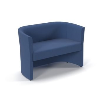 Luxe fabric double tub chair in Cobalt Blue - LUX50002-CB