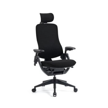 Mantra posture task chair in black fabric - MAN300HK2-BLK