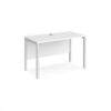 Maestro 25 straight desk 1200mm x 600mm - white bench leg frame White Top - MB612WHWH
