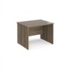 Maestro 25 straight desk 1000mm x 800mm - Nebraska Oak Top with panel end leg - MP10NO