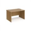 Maestro 25 straight desk 1200mm x 800mm - Oak Top with panel end leg - MP12O