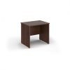 Maestro 25 straight desk 800mm x 600mm - Walnut top with panel end leg - MP608W