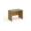 Maestro 25 straight desk 1000mm x 600mm - Oak Top with panel end leg - MP610O