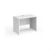 Maestro 25 straight desk 1000mm x 600mm - White Top with panel end leg - MP610WH