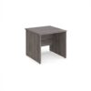 Maestro 25 straight desk 800mm x 800mm - Grey Oak Top with panel end leg - MP8GO