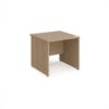 Maestro 25 straight desk 800mm x 800mm - Kendal Oak Top with panel end leg - MP8KO