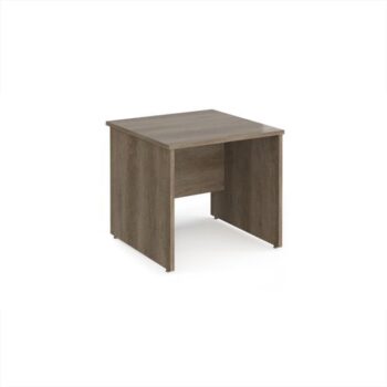 Maestro 25 straight desk 800mm x 800mm - Nebraska Oak Top with panel end leg - MP8NO