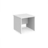 Maestro 25 straight desk 800mm x 800mm - White Top with panel end leg - MP8WH