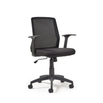 Nina mesh task chair in black - NIN300T1-K