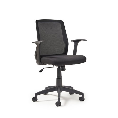 Nina mesh task chair in black - NIN300T1-K