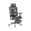 Poise mesh executive chair with headrest footrest & adjustable arms - POI300K2-K