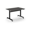 Pro Flip Rectangular Table 1200 x 800 Black Frame Onyx Grey Top - PROFL12-K-OG
