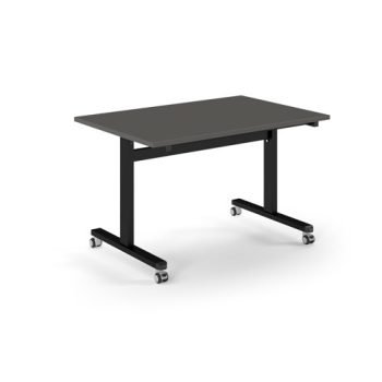 Pro Flip Rectangular Table 1200 x 800 Black Frame Onyx Grey Top - PROFL12-K-OG