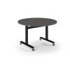 Pro Flip Circular Table 1200 Dia Black Onyx Grey Top - PROFL12C-K-OG