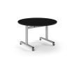 Pro Flip Circular Table 1200 Dia Silver Black Top - PROFL12C-S-BK