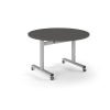 Pro Flip Circular Table 1200 Dia Silver Onyx Grey Top - PROFL12C-S-OG