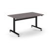 Pro Flip Rectangular Table 1400 x 800 Black Frame Grey Oak Top - PROFL14-K-GO