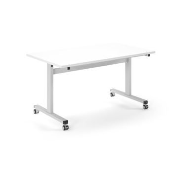 Pro Flip table 1400x 800 white frame - White Top - PROFL14-WH-WH