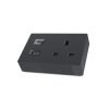 Quark Power Module1 Power & dual fast charge USB A+C - Black - QUA-1
