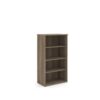 Universal bookcase 1440mm high with 3 shelves - Nebraska Oak - R1440NO