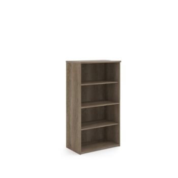 Universal bookcase 1440mm high with 3 shelves - Nebraska Oak - R1440NO
