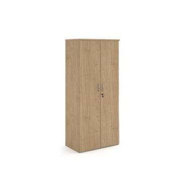Universal double door cupboard 1790mm high with 4 shelves - Kendal Oak - R1790DKO