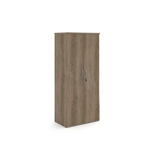Universal double door cupboard 1790mm high with 4 shelves - Nebraska Oak - R1790DNO