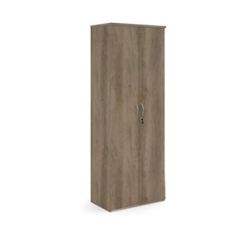 Universal double door cupboard 2140mm high with 5 shelves - Nebraska Oak - R2140DNO