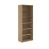 Universal bookcase 2140mm high with 5 shelves - Kendal Oak - R2140KO