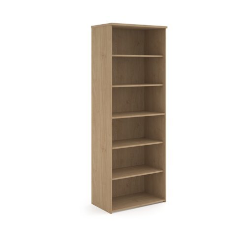 Universal bookcase 2140mm high with 5 shelves - Kendal Oak - R2140KO