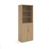 Universal combination unit with open top 2140mm high with 5 shelves - Kendal Oak - R2140OPKO