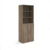 Universal combination unit with open top 2140mm high with 5 shelves - Nebraska Oak - R2140OPNO