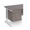 Maestro 25 2 drawer fixed pedestal - Grey Oak - R2FGO