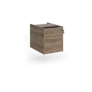Maestro 25 2 drawer fixed pedestal - Nebraska Oak - R2FNO