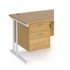 Maestro 25 2 drawer fixed pedestal - oak - R2FO