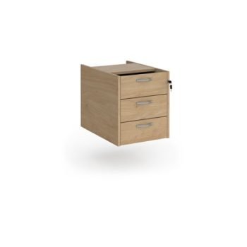 Maestro 25 3 drawer fixed pedestal - Kendal Oak - R3FKO