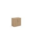 Universal double door cupboard 740mm high with 1 shelf - Kendal Oak - R740DKO