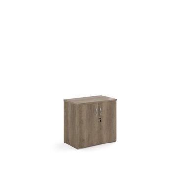 Universal double door cupboard 740mm high with 1 shelf - Nebraska Oak - R740DNO