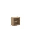 Universal bookcase 740mm high with 1 shelf - Kendal Oak - R740KO