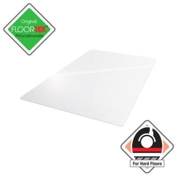 Stucco polycarbonate hard floor clear chair mat 1200 x 900mm - SPP12