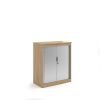 Systems horizontal tambour door cupboard 1200mm high - Kendal Oak - ST12KO