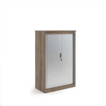 Systems horizontal tambour door cupboard 1600mm high - Nebraska Oak - ST16NO