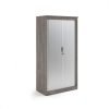 Systems horizontal tambour door cupboard 2000mm high - Grey Oak - ST20GO