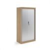 Systems horizontal tambour door cupboard 2000mm high - Kendal Oak - ST20KO