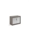 Systems horizontal tambour door cupboard 800mm high - Grey Oak - ST8GO