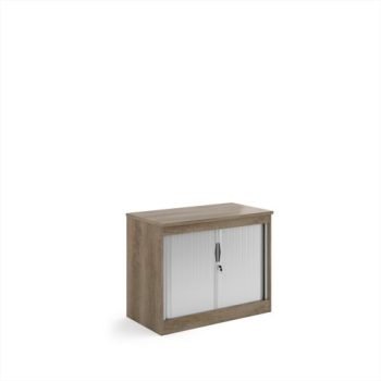 Systems horizontal tambour door cupboard 800mm high - Nebraska Oak - ST8NO